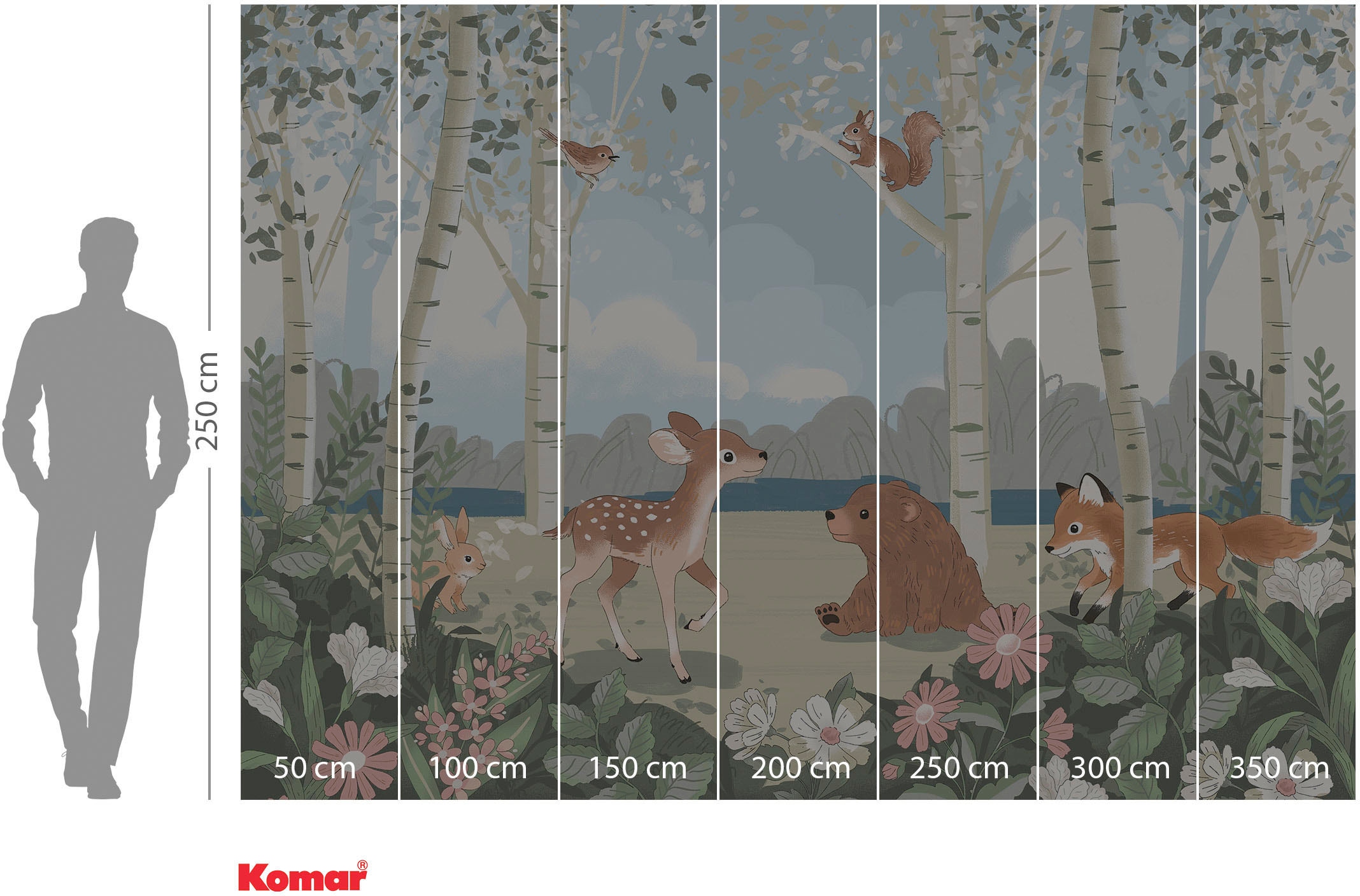 Komar Fototapete »Digitaldruck Vlies -  Today's Story - Grösse 350 x 250 cm« bedruckt glatt Wohnzimmer, Schlafzimmer