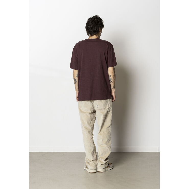 Fat Moose Boot organic T-shirt Dark plum