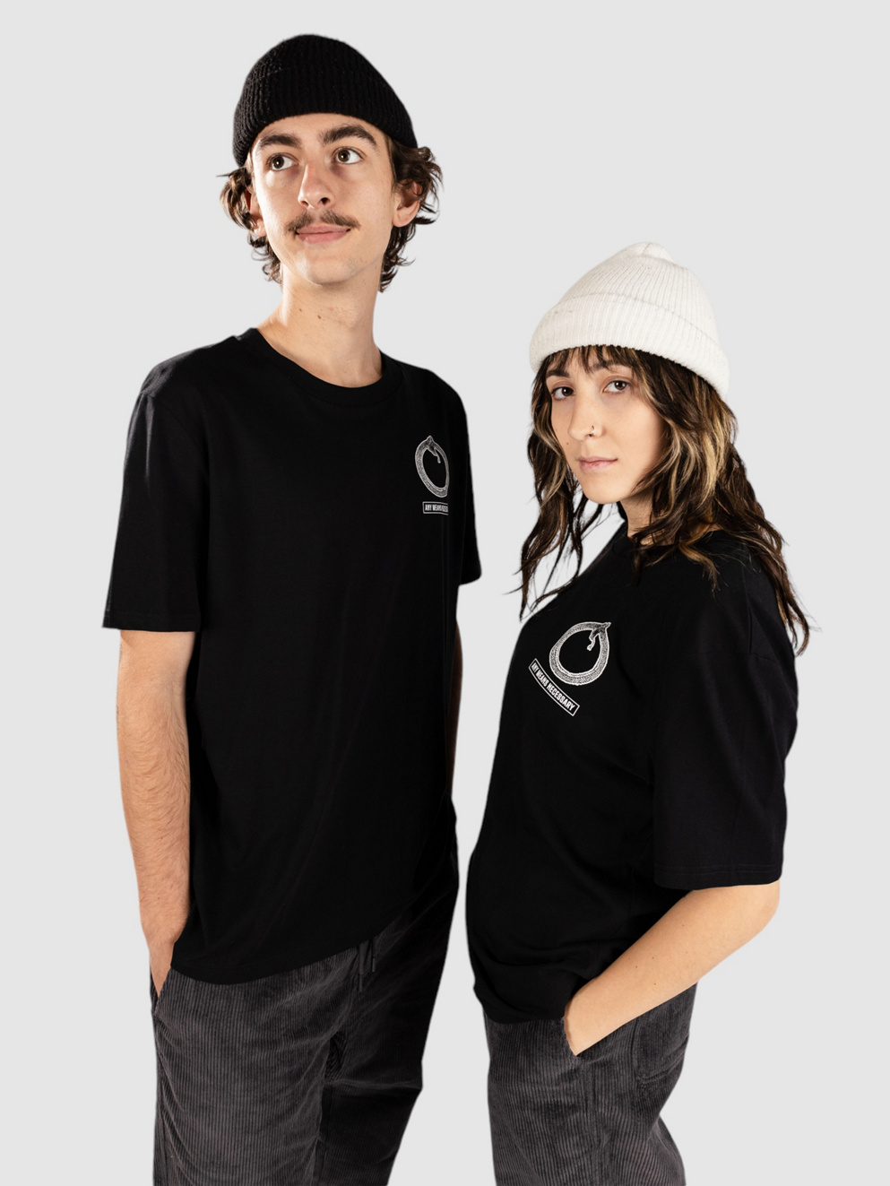 Any Means Necessary The World T-Shirt black