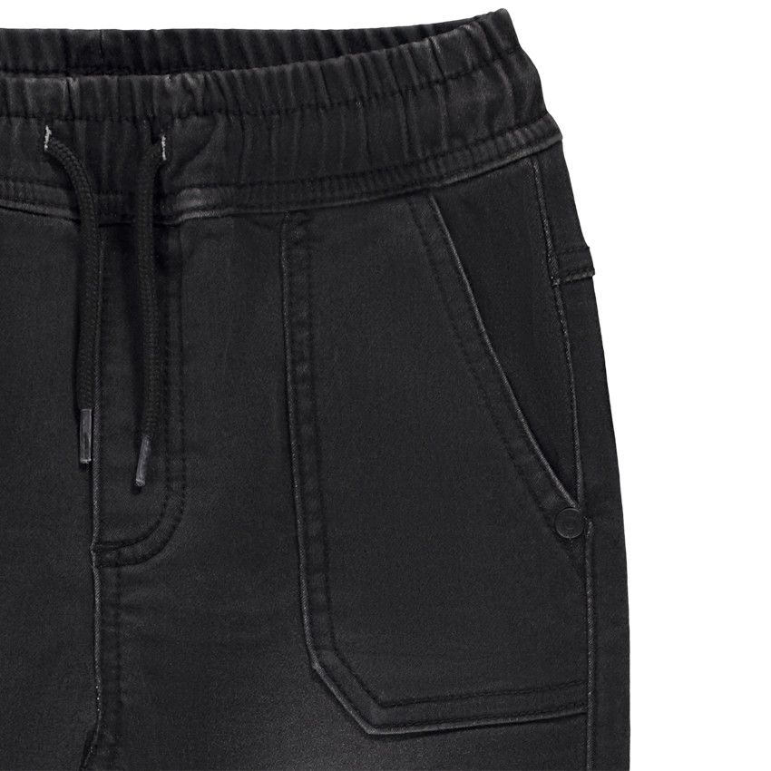 Jean style jogger en denim pour garçon - Gris chiné