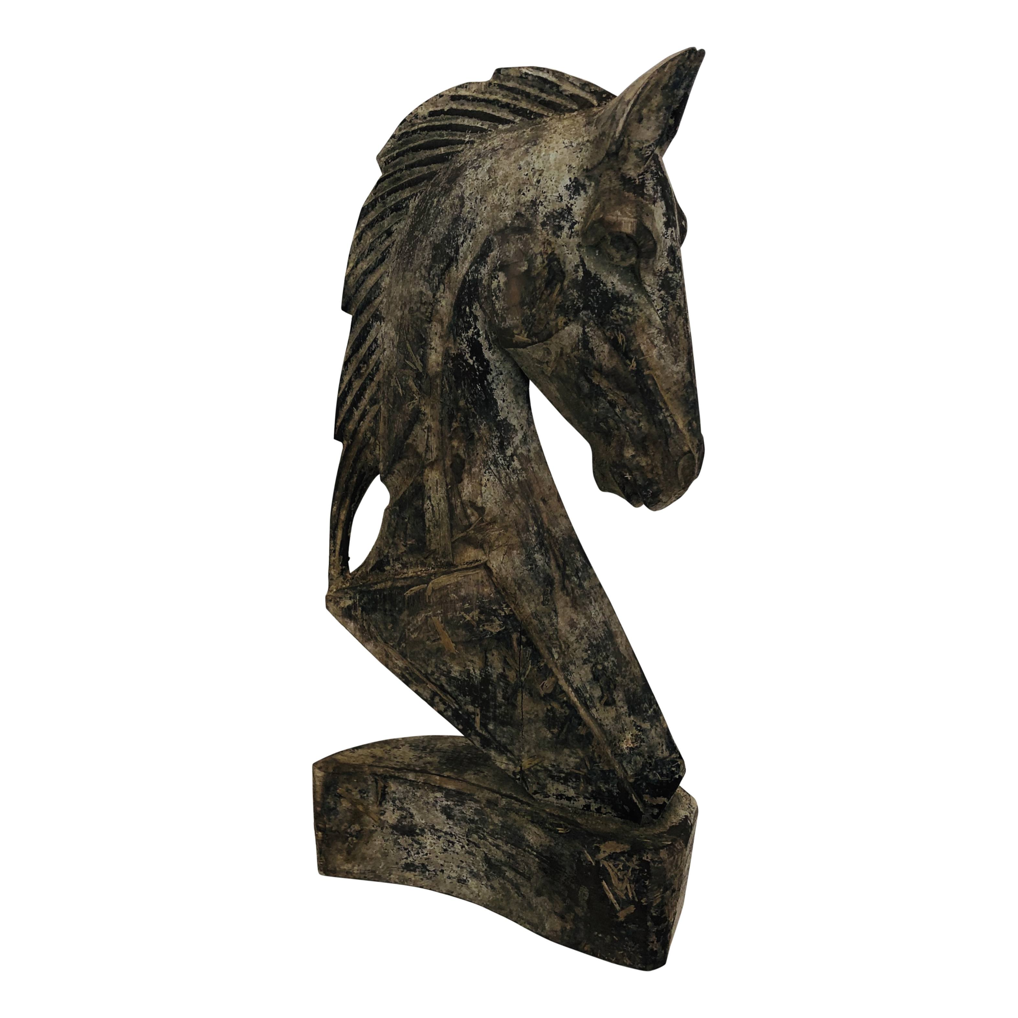 Horse head 50cm antique