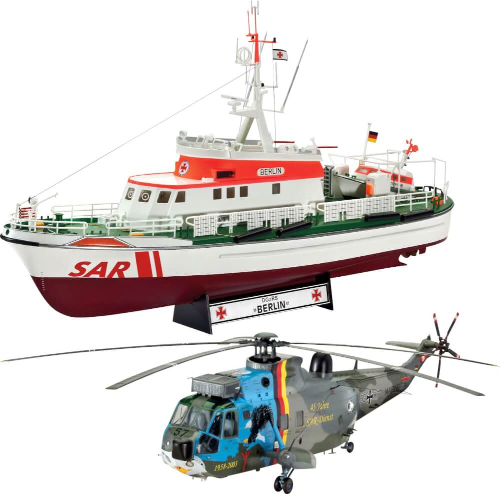 REVELL  05683 1:72 SAR Set - DGzRS Arkona   Westland Sea King Mk 41 ab 12 Jahre