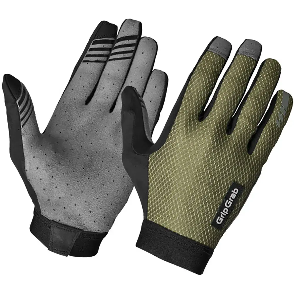 GripGrab Vertical 2 InsideGrip MTB Zomer Fietshandschoenen Lange Vingers Groen