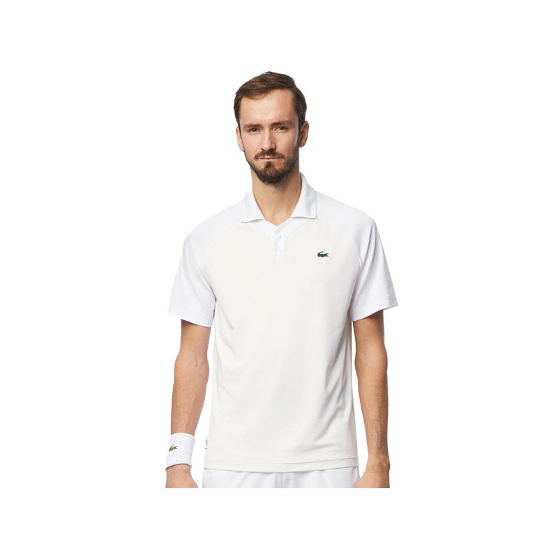 Polo tennis Medvedev blanc