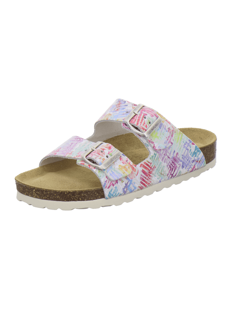 Pantoletten Damen Zweischnaller multicolor