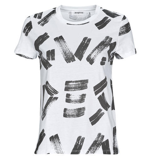 Desigual - TS_GLASGOW - Blanc / Noir