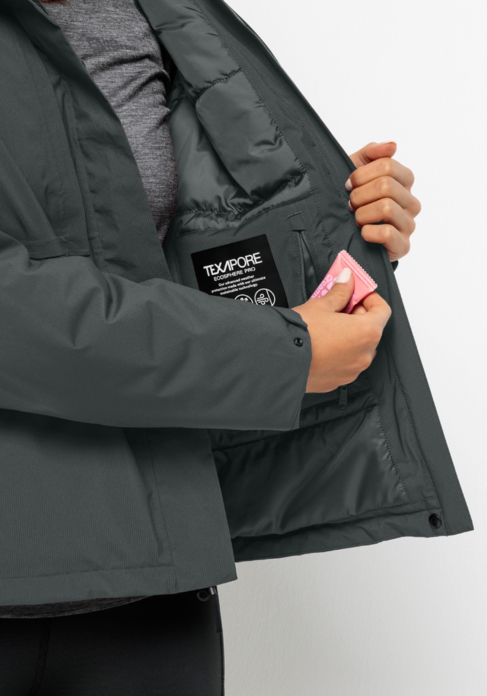 Jack Wolfskin Funktionsjacke »WANDERMOOD JKT W« mit Kapuze