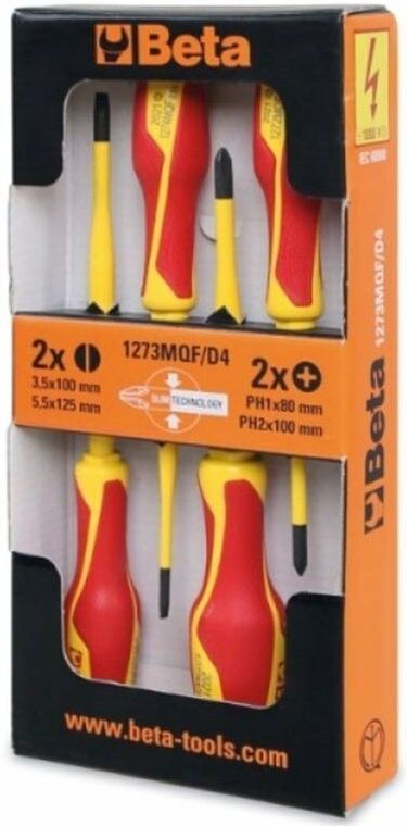Beta - Model 1273 - Schroevendraaiers - Set van 6 - 1000v Vde