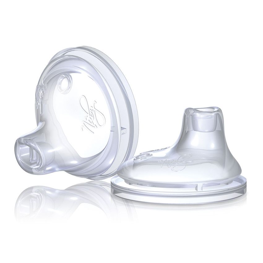 Lot de 2 becs souple de remplacement - 6 mois+ - Blanc