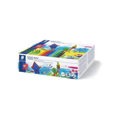 STAEDTLER® Schulbox Fasermaler Noris Club, 100 Stück
