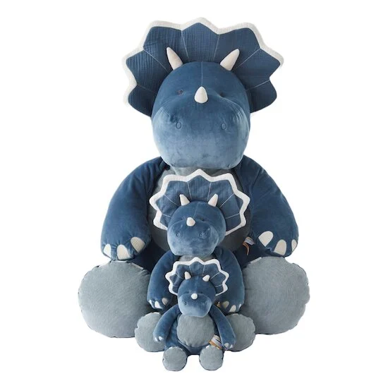 Tiga, Stegi & Ops Peluche large en Veloudoux Ops    Bleu        de               Noukies