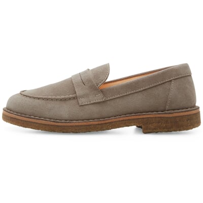 Damen-Loafer Rauleder, Grau