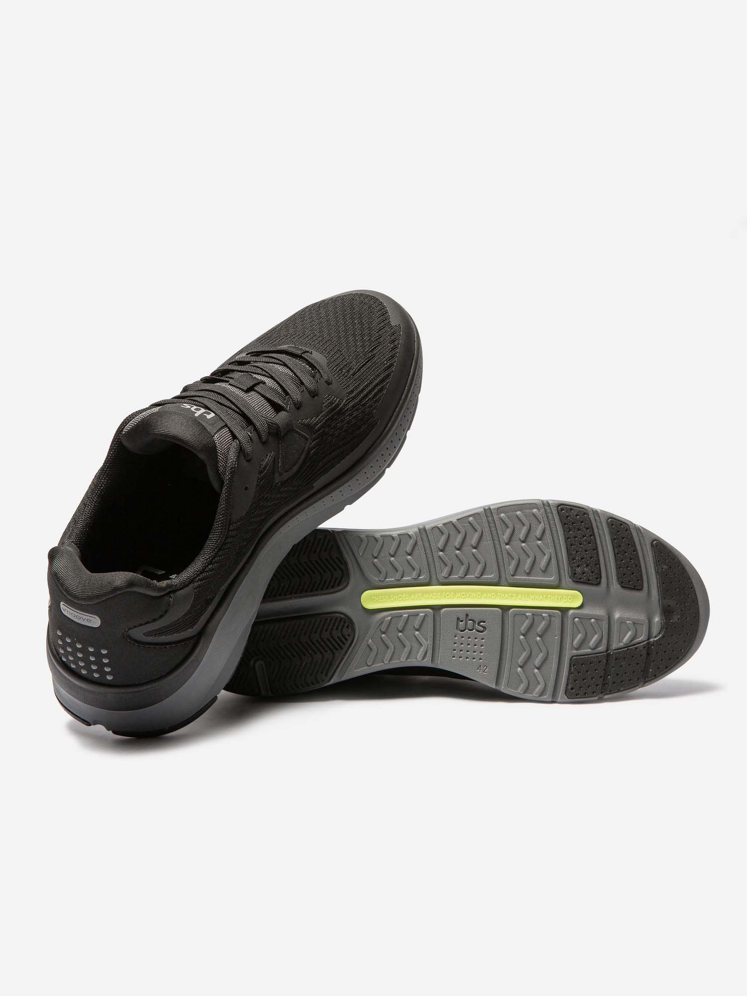 Baskets Homme Confort Textile Recyclé Noir