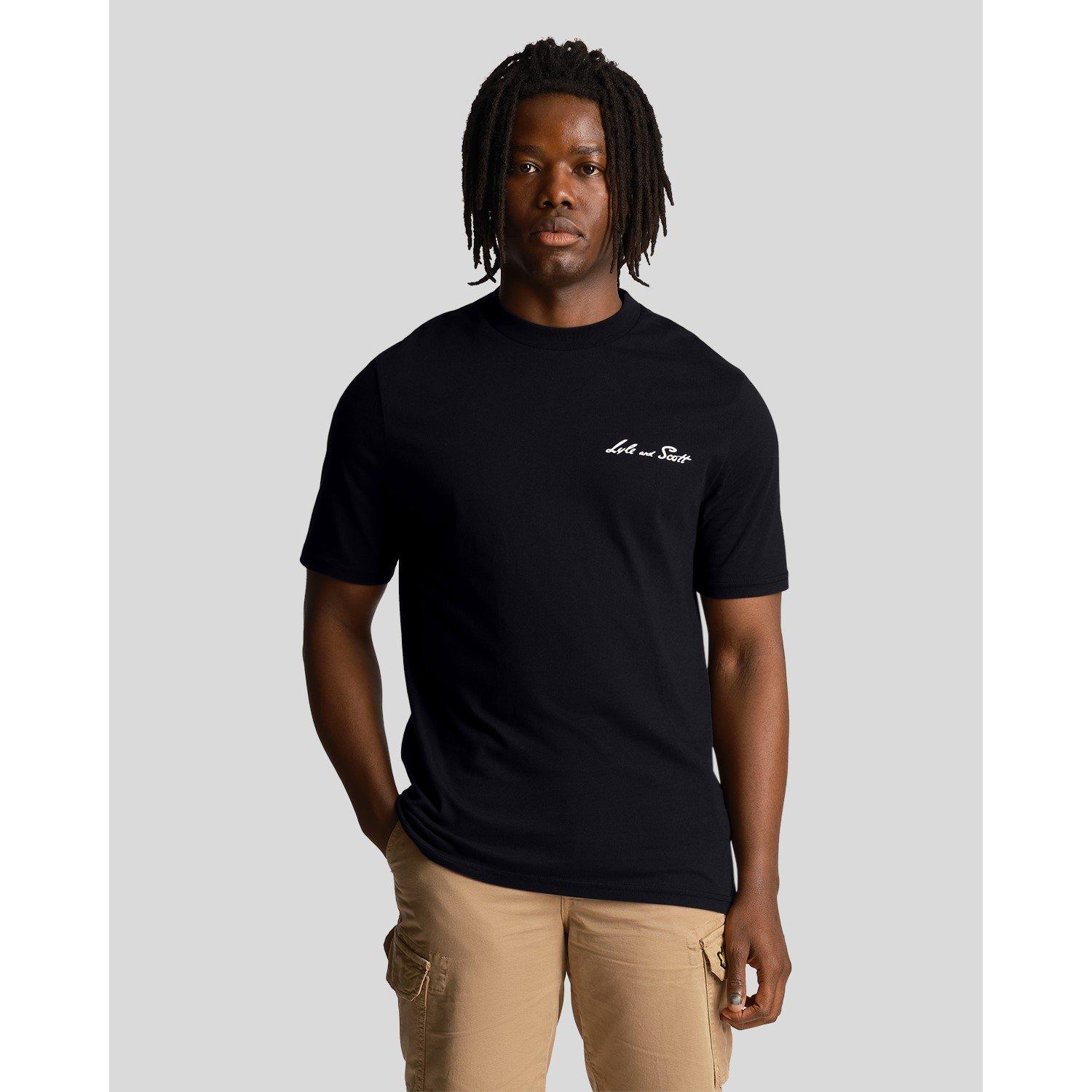 Lyle and Scott Emb Graph Tee Sn99