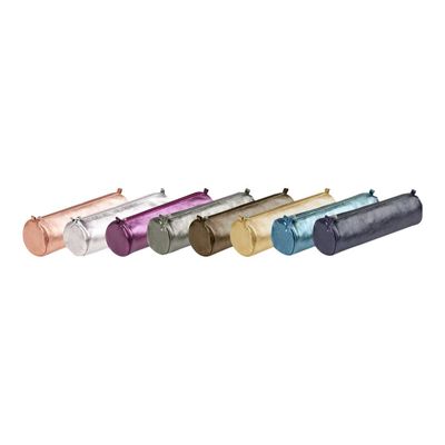 Clairefontaine - Trousse ronde - cuir - disponible dans différentes couleurs