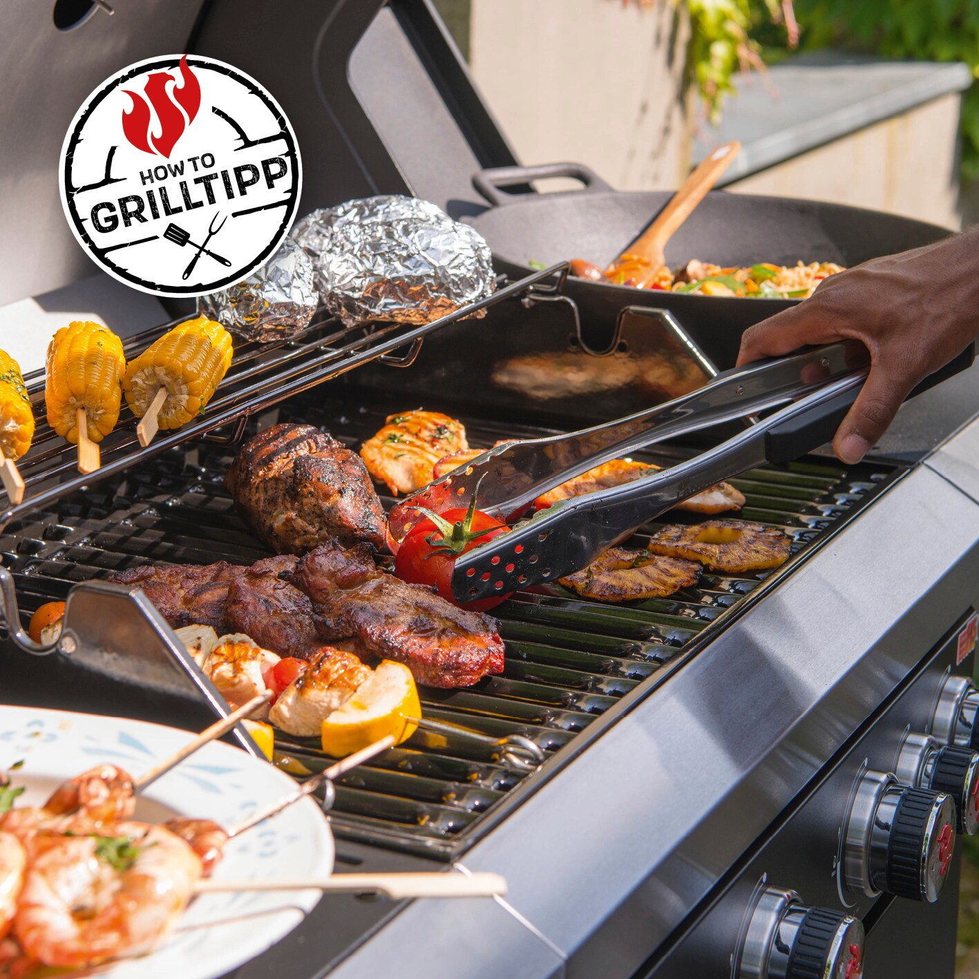 Landmann Gasgrill 12231 Rexon PTS BR4.1 120cm schwarz