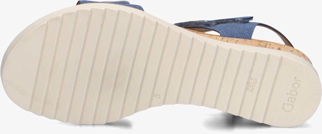 blauwe gabor sandalen met hak 754.2