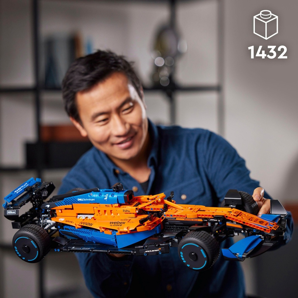 LEGO Technic 42141 McLaren Formel 1 2022 Rennwagen-Modellbausatz für Erwachsene