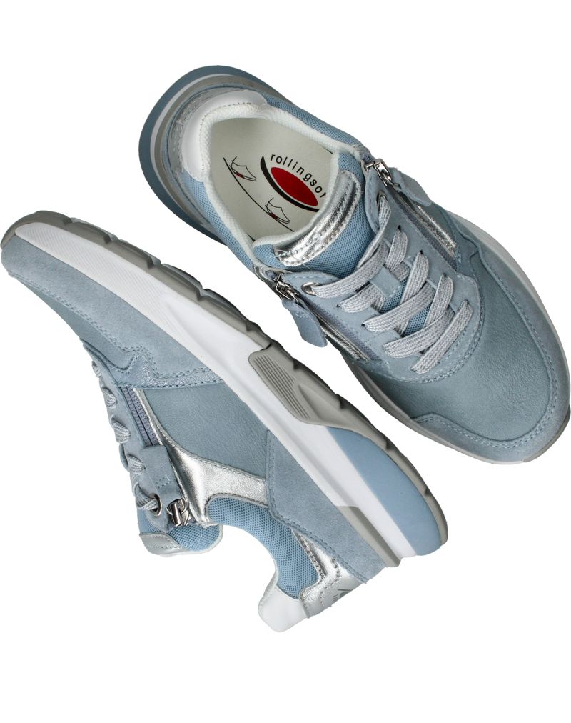 Gabor Rollingsoft Sneakers Blauw Dames