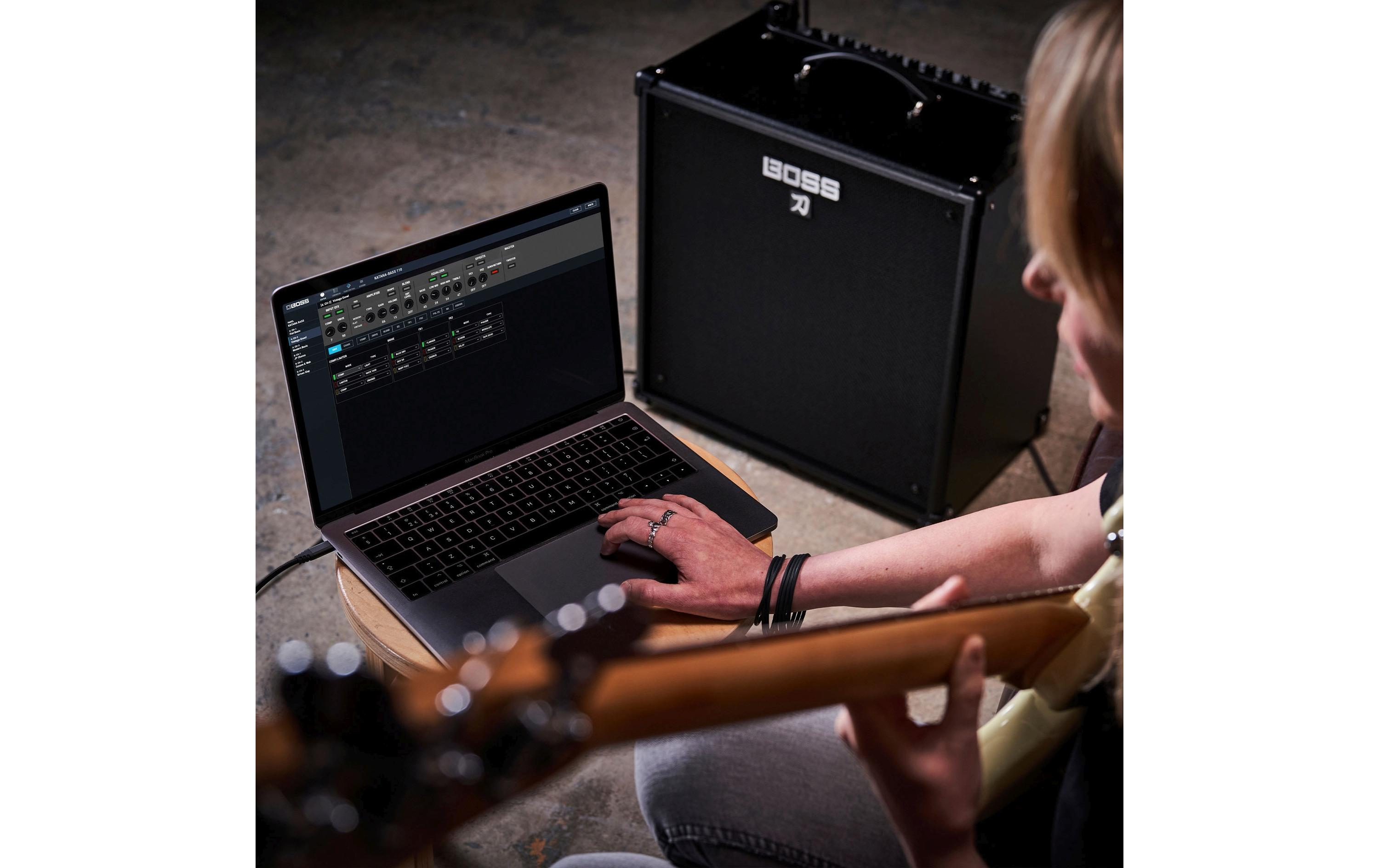 Combo KATANA-110 BASS - 60 Watt<br>Vielseitiger Combo-Bassverstärker mit modernen Funktionen