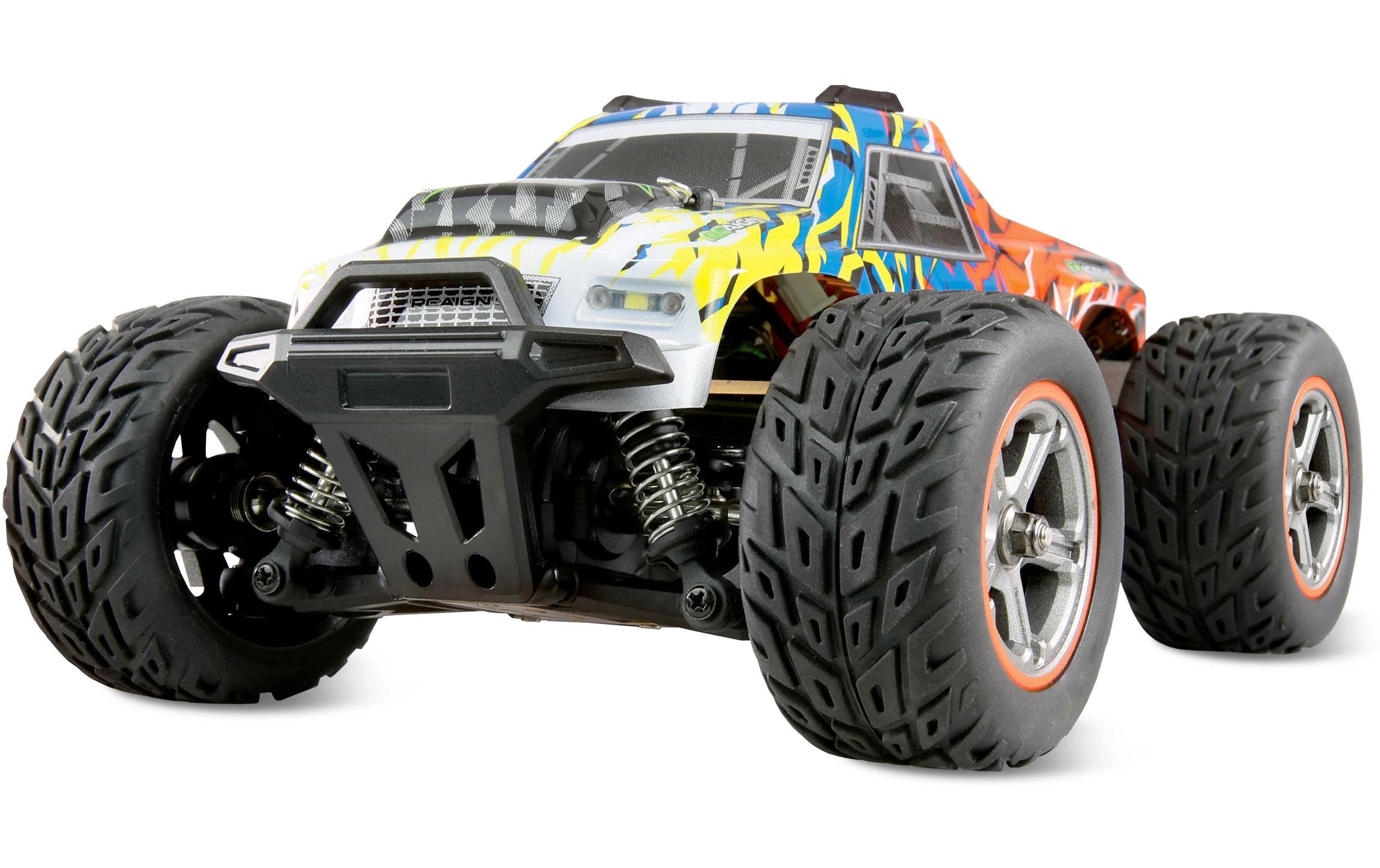 Monster Truck MAX20 1:20 RTR Blau/OrangeLeistungsstarker 4WD Monster Truck