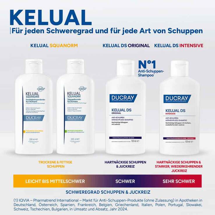 Ducray Kelual DS intensive Anti-Schuppen Shampoo, 100 ml