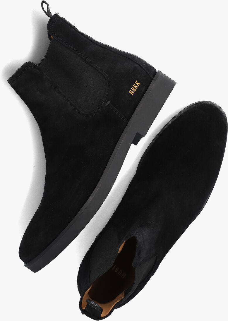 zwarte nubikk chelsea boots logan chelsea