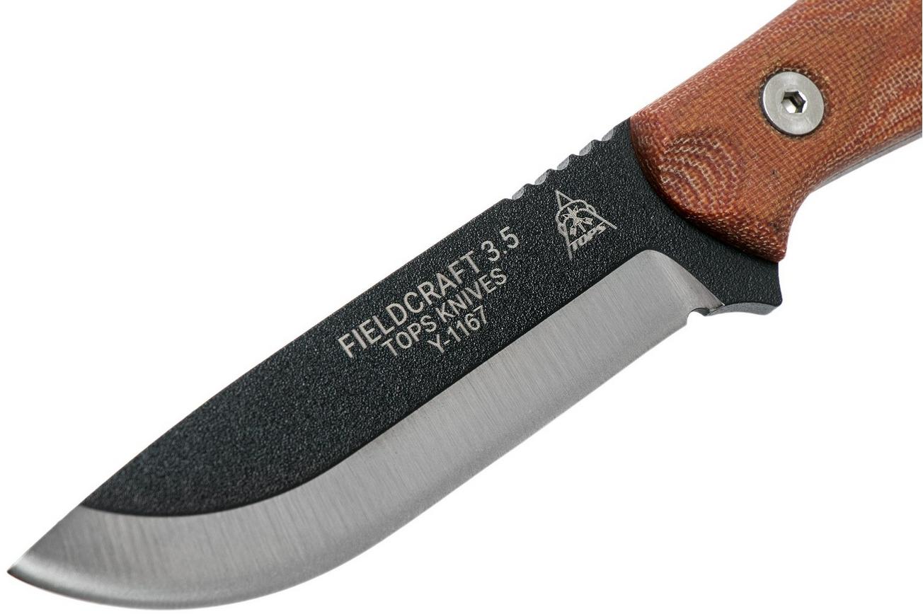 TOPS Fieldcraft 3.5 Mini BROS, Brown Micarta MBROS-01 bushcraftmes