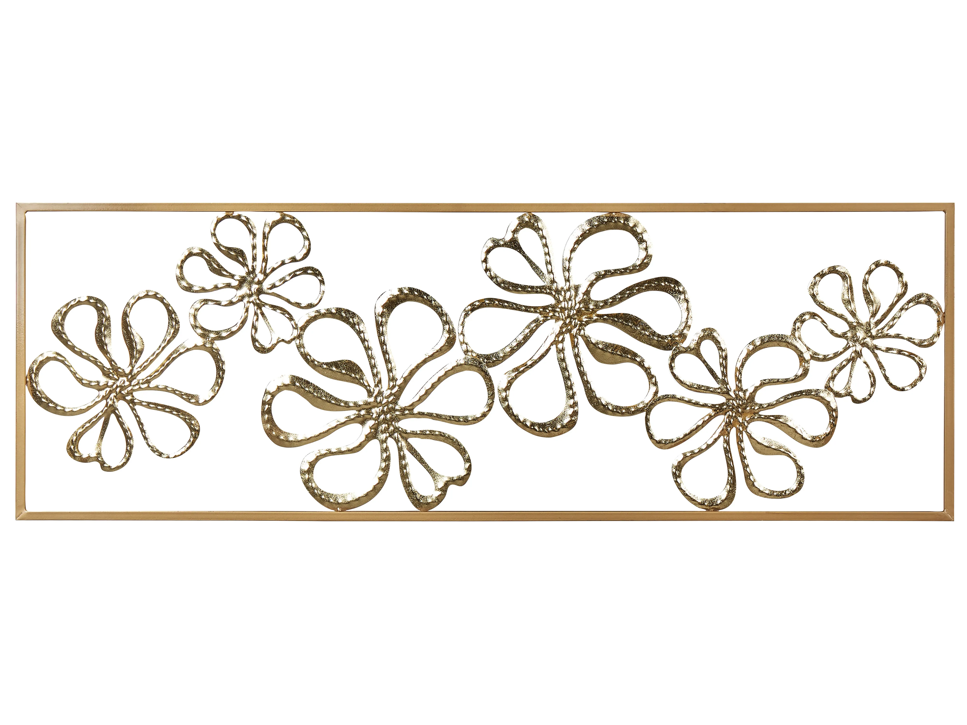 Wanddecoratie Bloem CERIUM Metaal 31 cm Goud