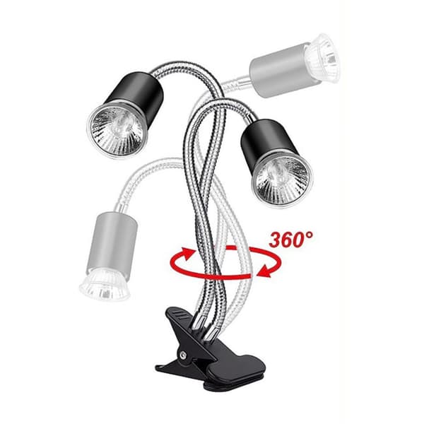 INF Dobbel varmelampe for terrarium / UVA-lampe for krypdyr  0