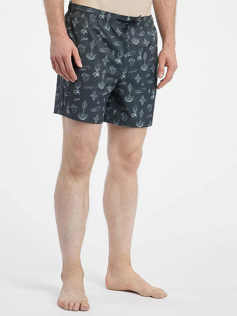 RAGWEAR Badeshorts STANNIS PRINT dunkelgrün