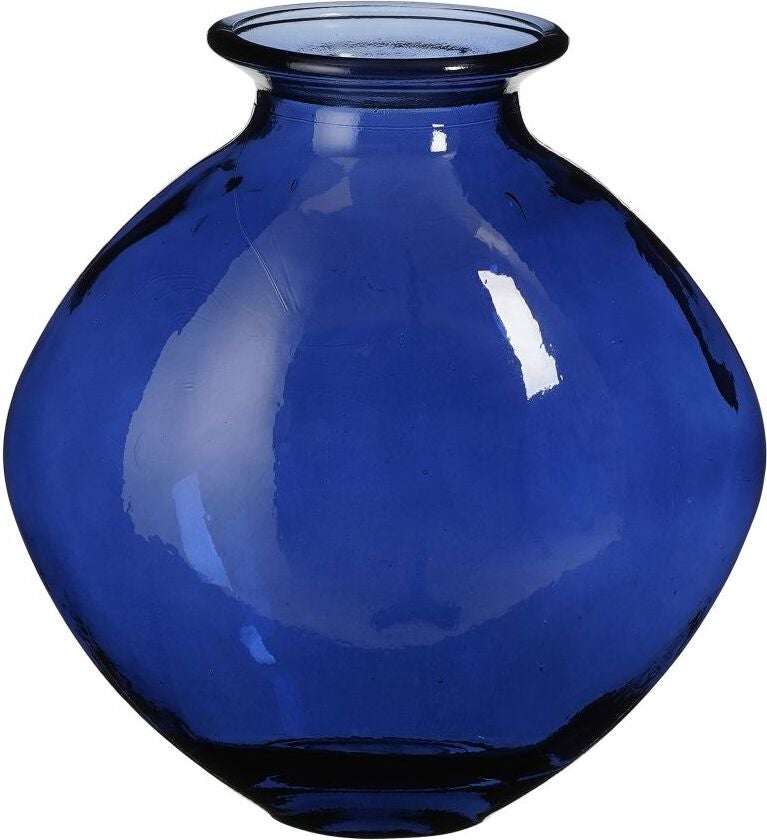 Mica Decorations vaas Qin blauw D 24 H 26 cm