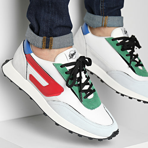 Baskets Racer LC Y02873 Blanc Illusion Blue Racing Red