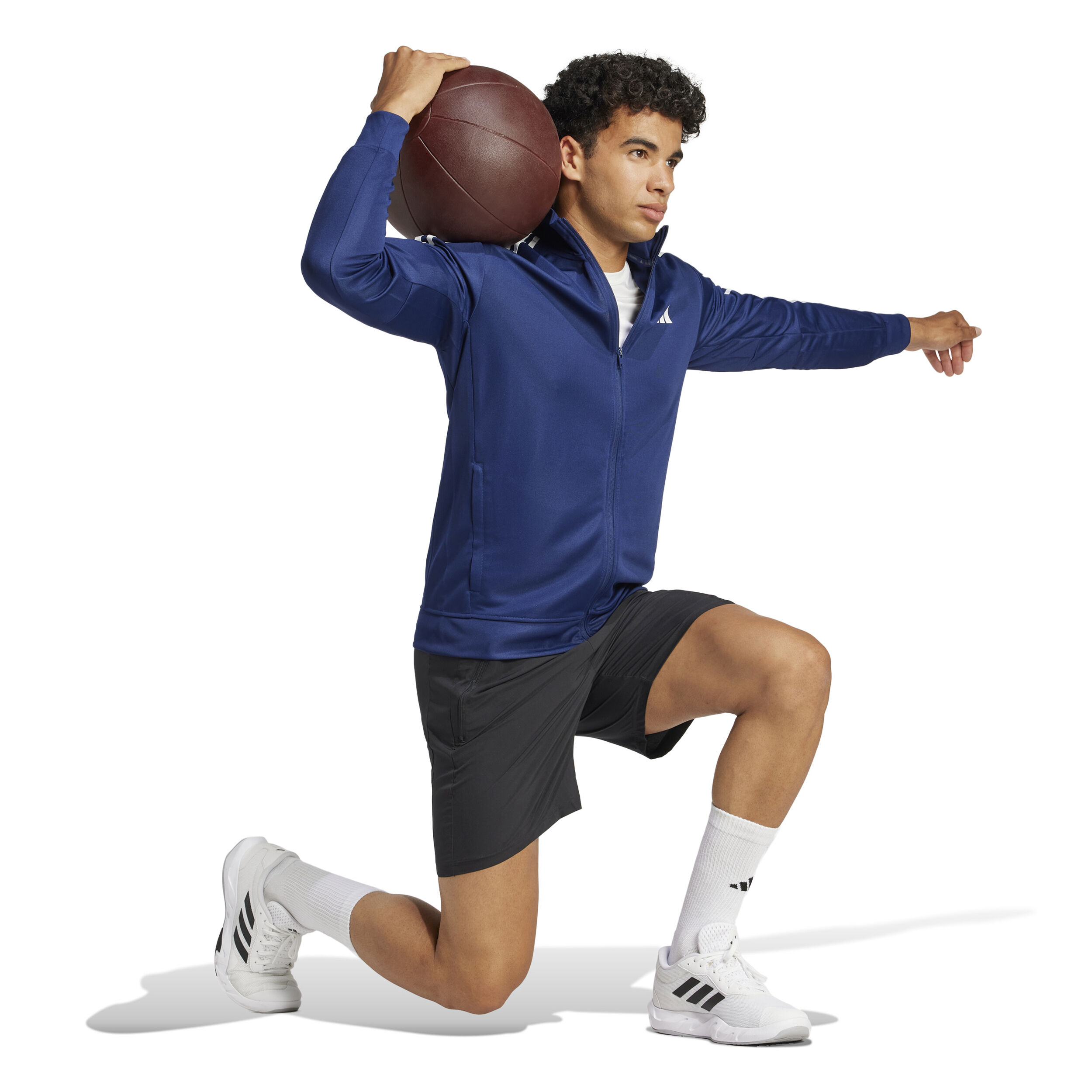 adidas Training Essential 3 Stripes Veste De Survêtement Hommes - Bleu Foncé