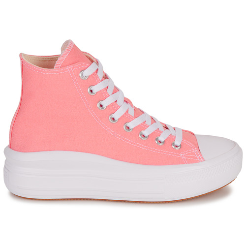 Converse - CHUCK TAYLOR ALL STAR MOVE PLATFORM SEASONAL COLOR-LAWN FLAMINGO - Rose/Blanc