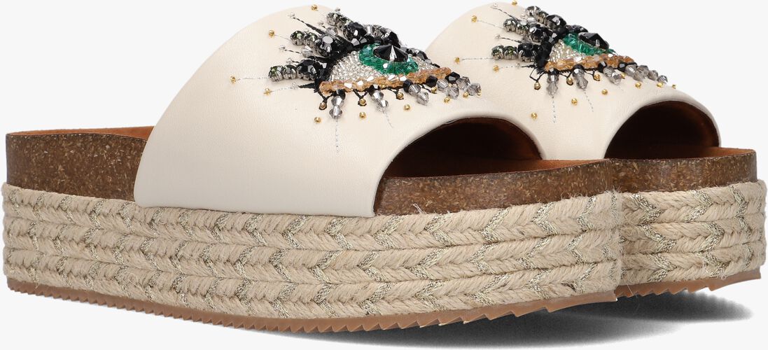 KURT GEIGER LONDON beige kurt geiger london slippers kensington eye flatform
