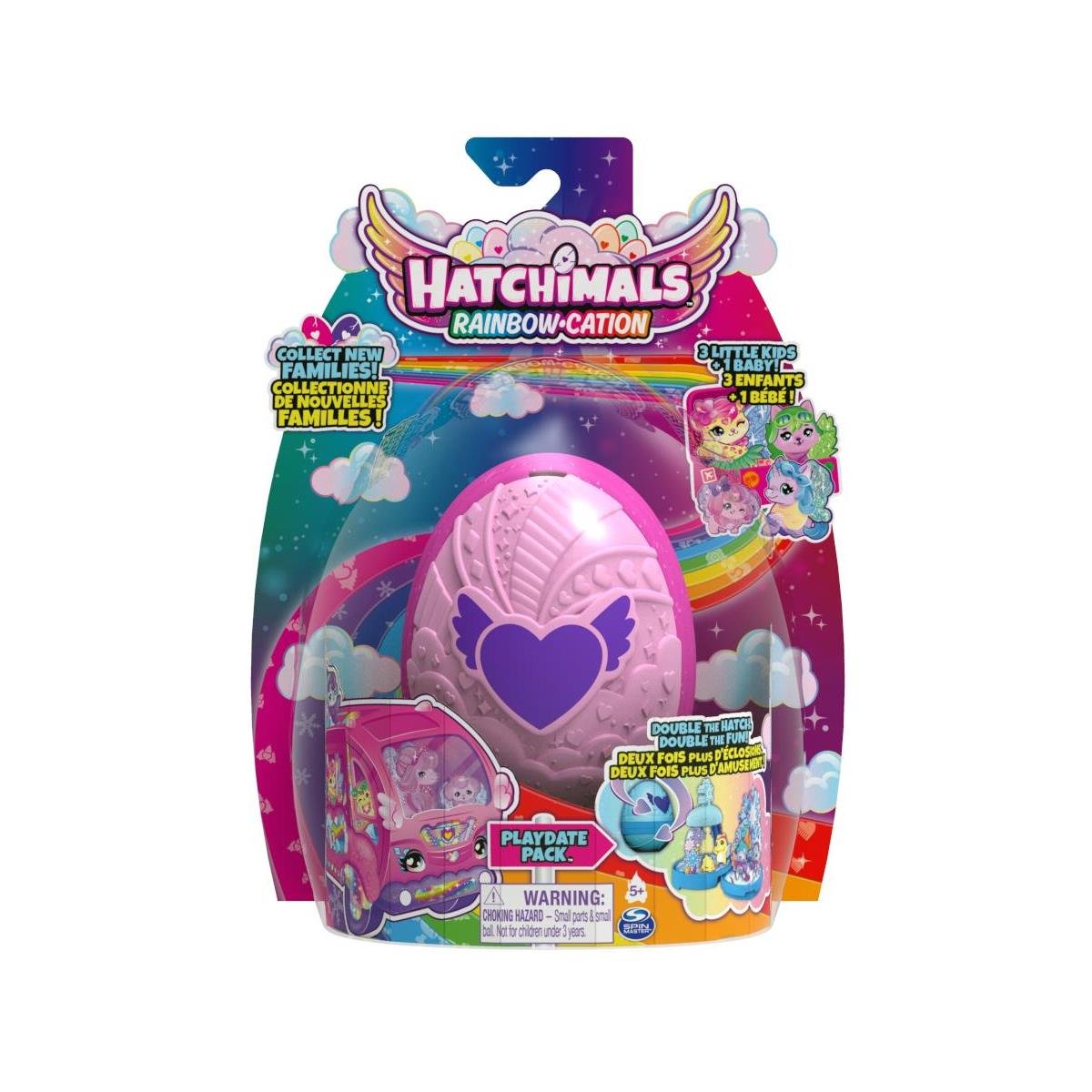 Coffret de 4 Hatchimals : famille surprise
