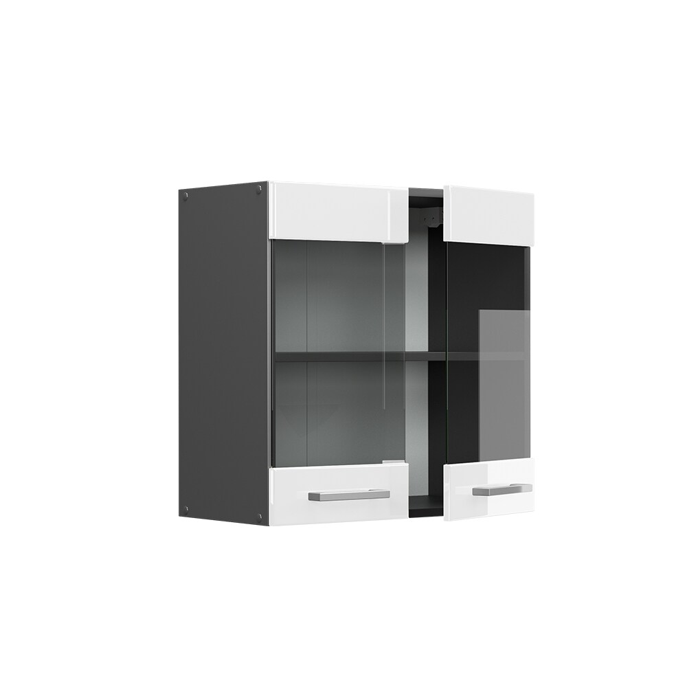 Vicco Hängeglasschrank Küchenschrank Küchenzeile R-Line 60 cm Anthrazit Weiß Tür Fächer