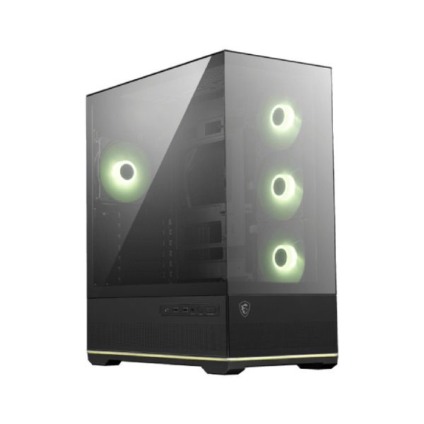 MSI MAG PANO 110R PZ Caixa ATX Gaming ARGB Vidro Temperado 270° Preta