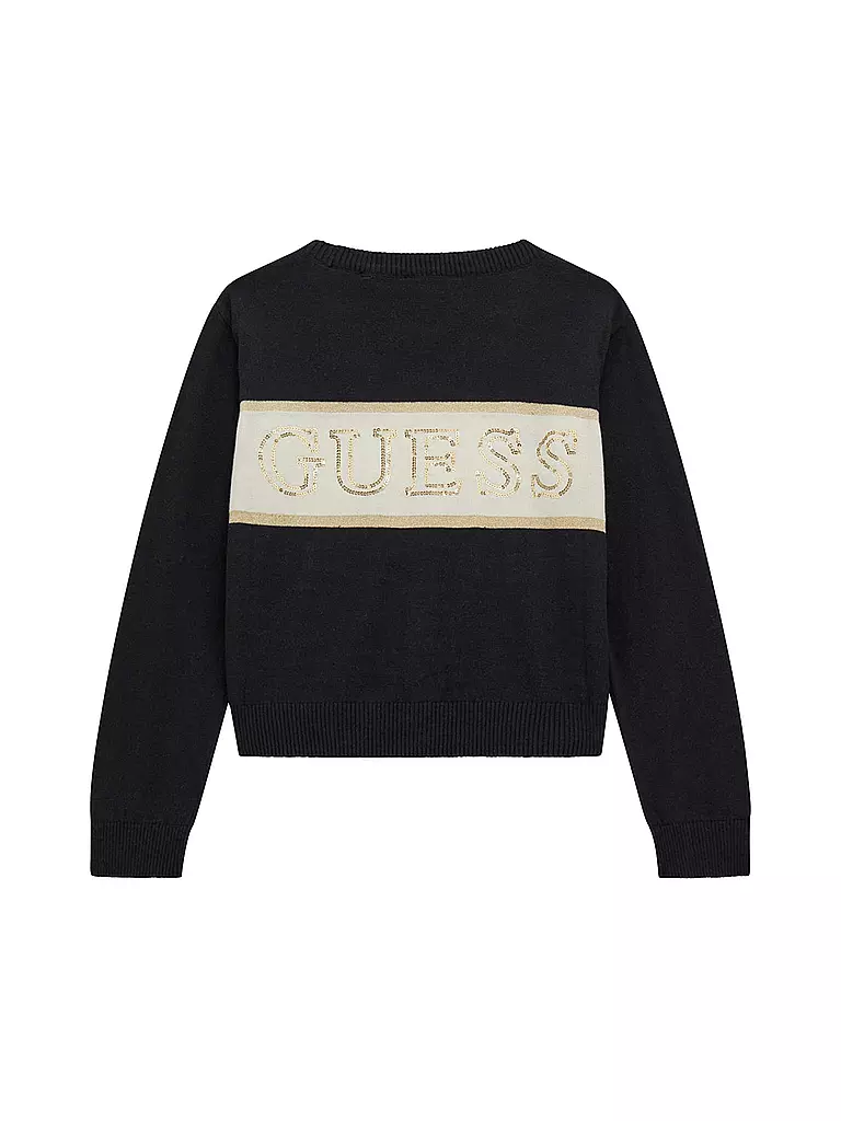 GUESS Mädchen Strickjacke schwarz