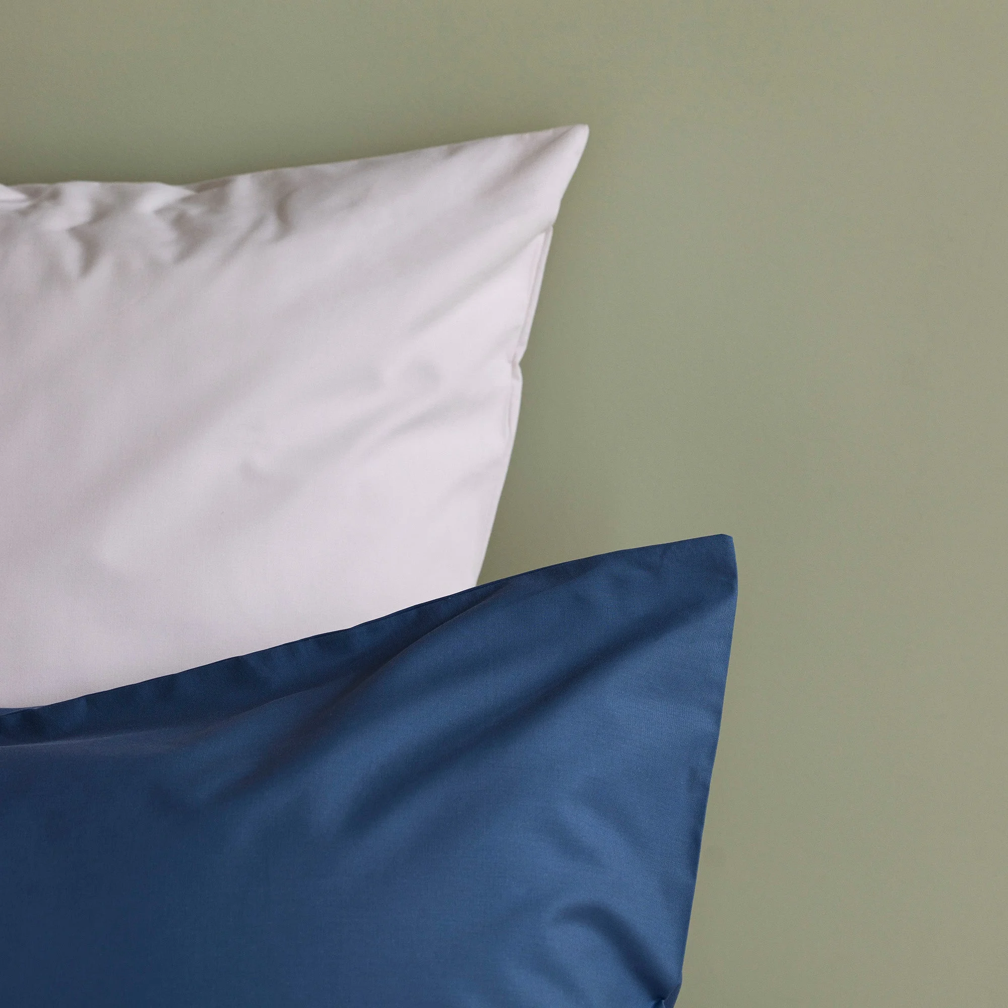 CELIANE - Lot de 2 taies d'oreiller | Bleu