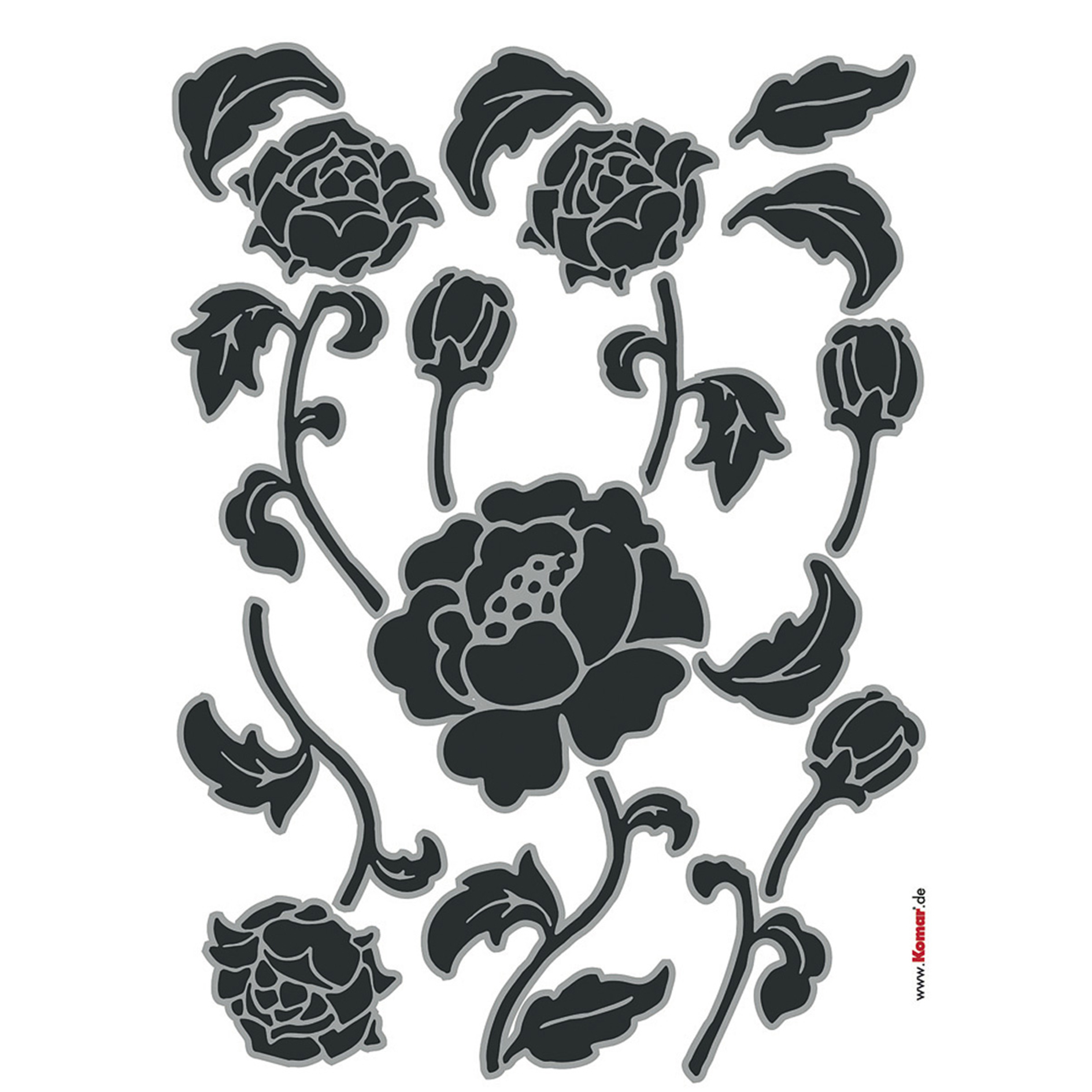 Wandtattoo TIFFANY - schwarz - 50x70 cm