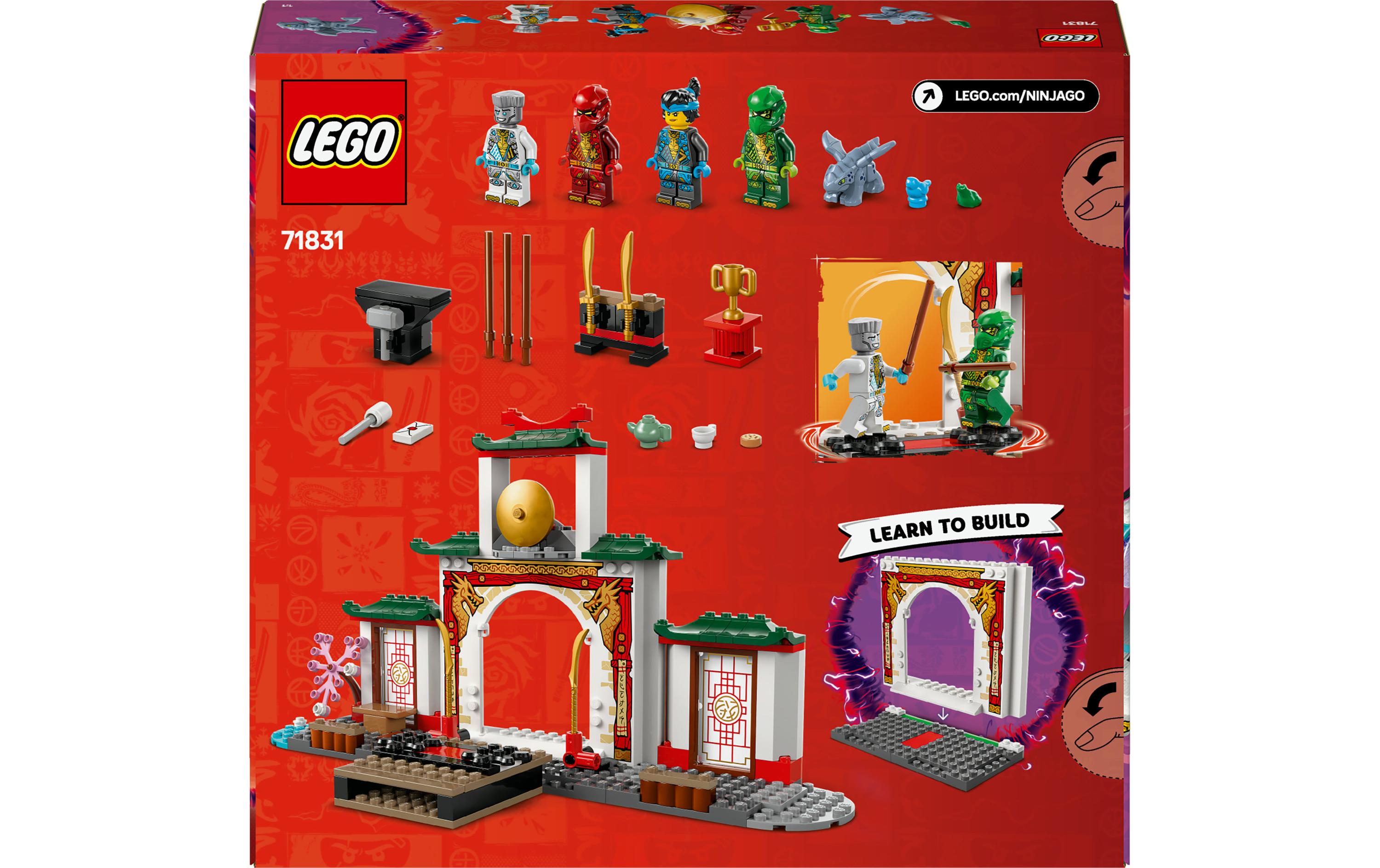 Ninjago Spinjitzu-Tempel der Ninja 71831Tempel mit 4 Minifiguren und einem Drachen