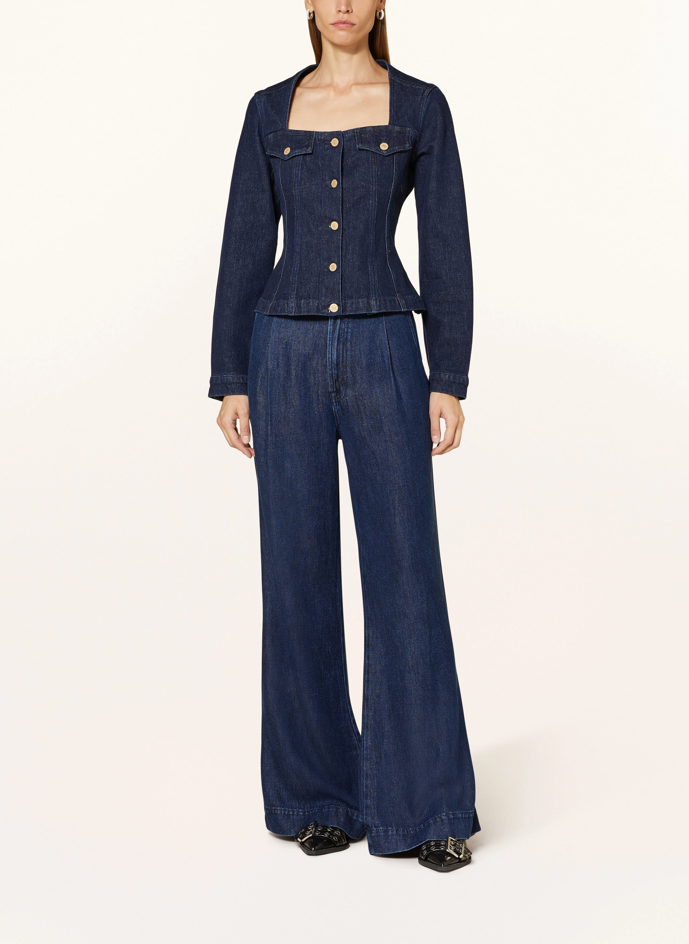 7 for all mankind Straight Jeans PLEATED TROUSERS