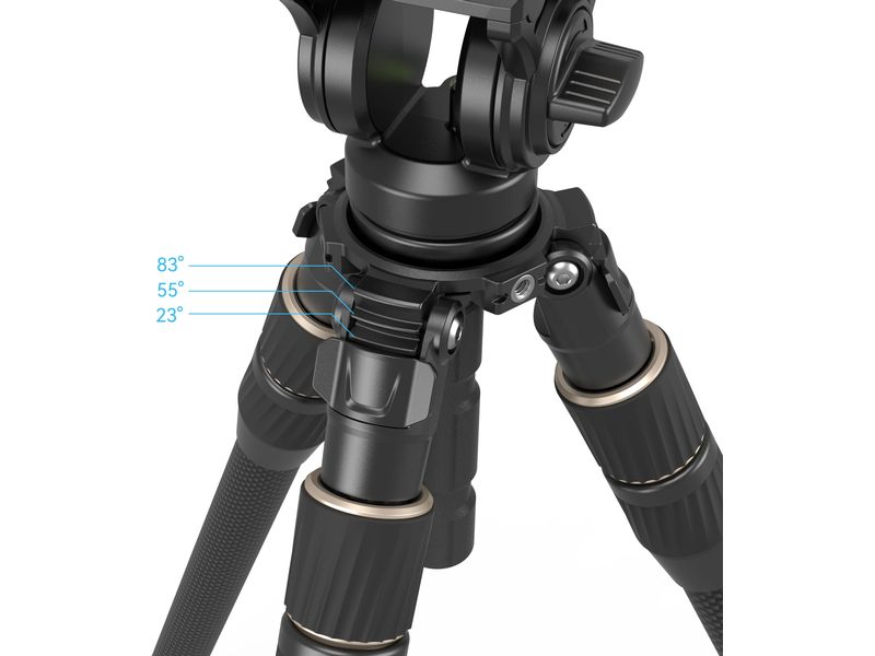 Smallrig Stativ FT-S303 Kit Robustes Carbonstativ mit FreeSpeed-Twist-Mechanismus