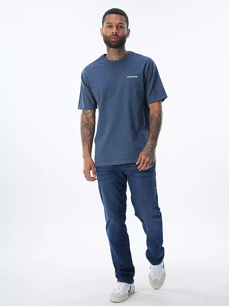 PATAGONIA T-Shirt M'S P-6 LOGO RESPONSIBILI-TEE blau