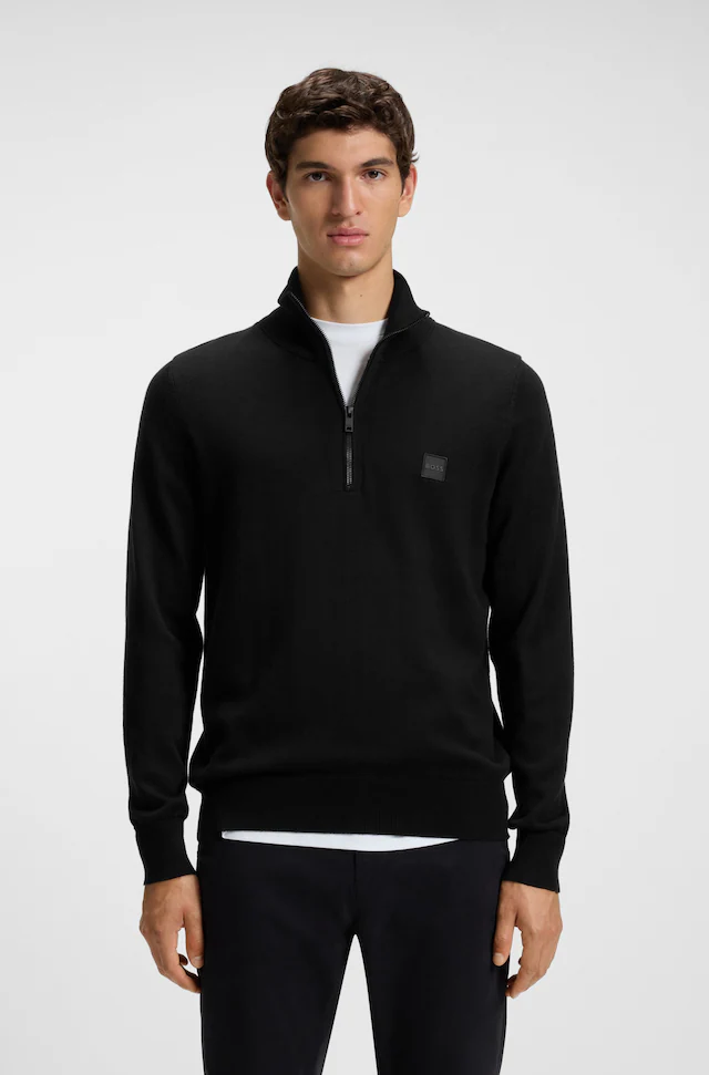 BOSS ORANGE Rollkragenpullover »Kanobix«, mit Ton-in-Ton Logo