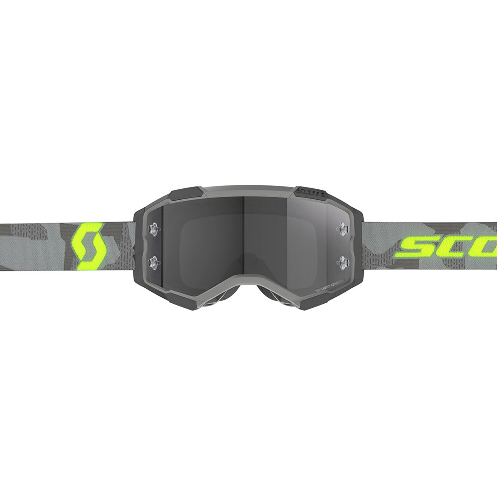 Scott - Masque Fury Light Sensitive Camouflage Gris / Jaune fluo