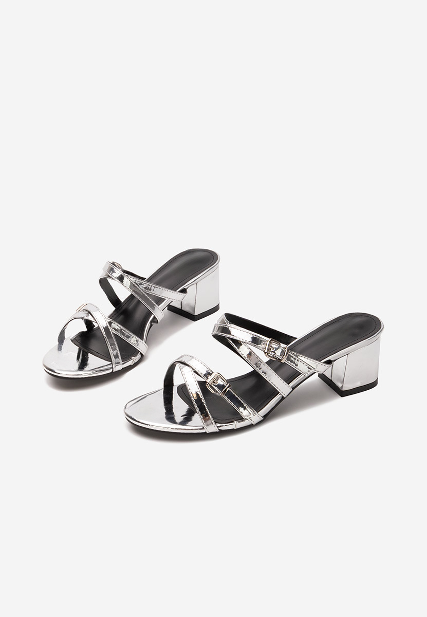 Mules a talon argent Alaylma