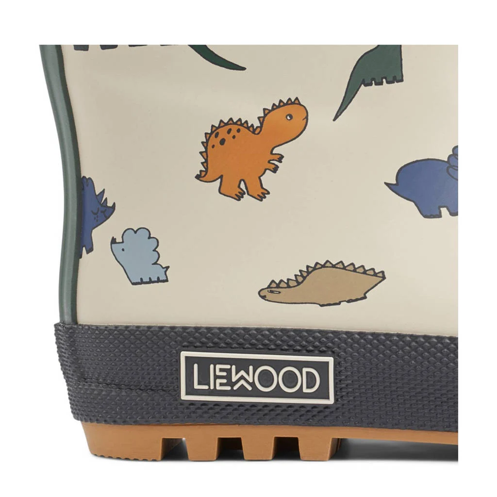 Liewood gevoerde regenlaarzen beige